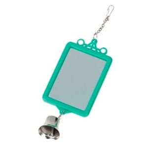 JUGUETE PÁJAROS ESPEJO RECTANGULAR CON CAMPANA