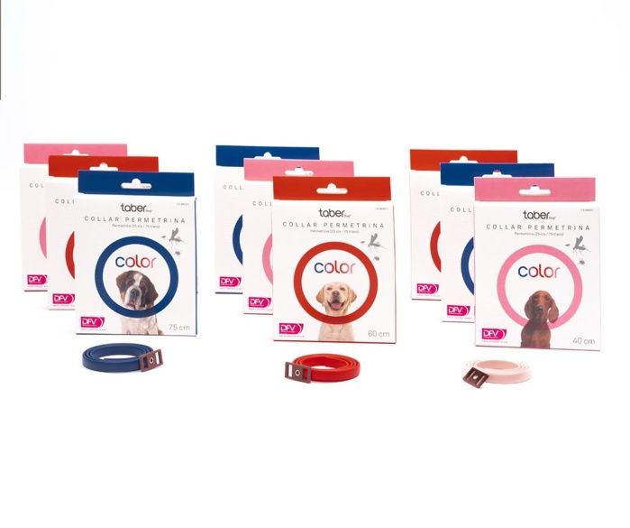 TABERDOG COLLAR PERMETRINA COLOR ROSA 75CM