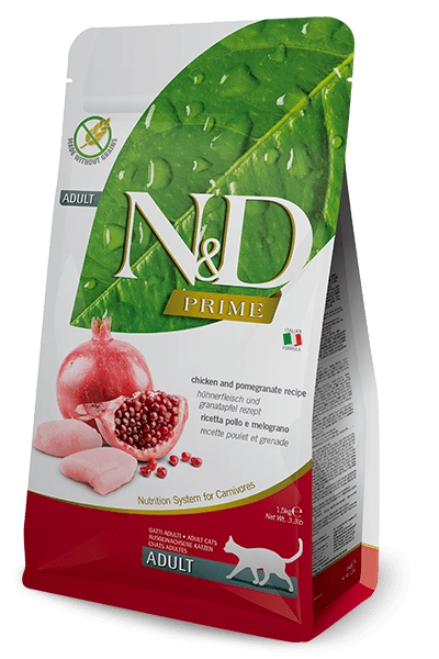 N&D CAT PRIME POLLO & GRANADA ADULT 1,5KG
