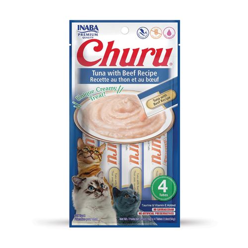 CHURU RECETA DE ATUN CON BUEY 4*14gr
