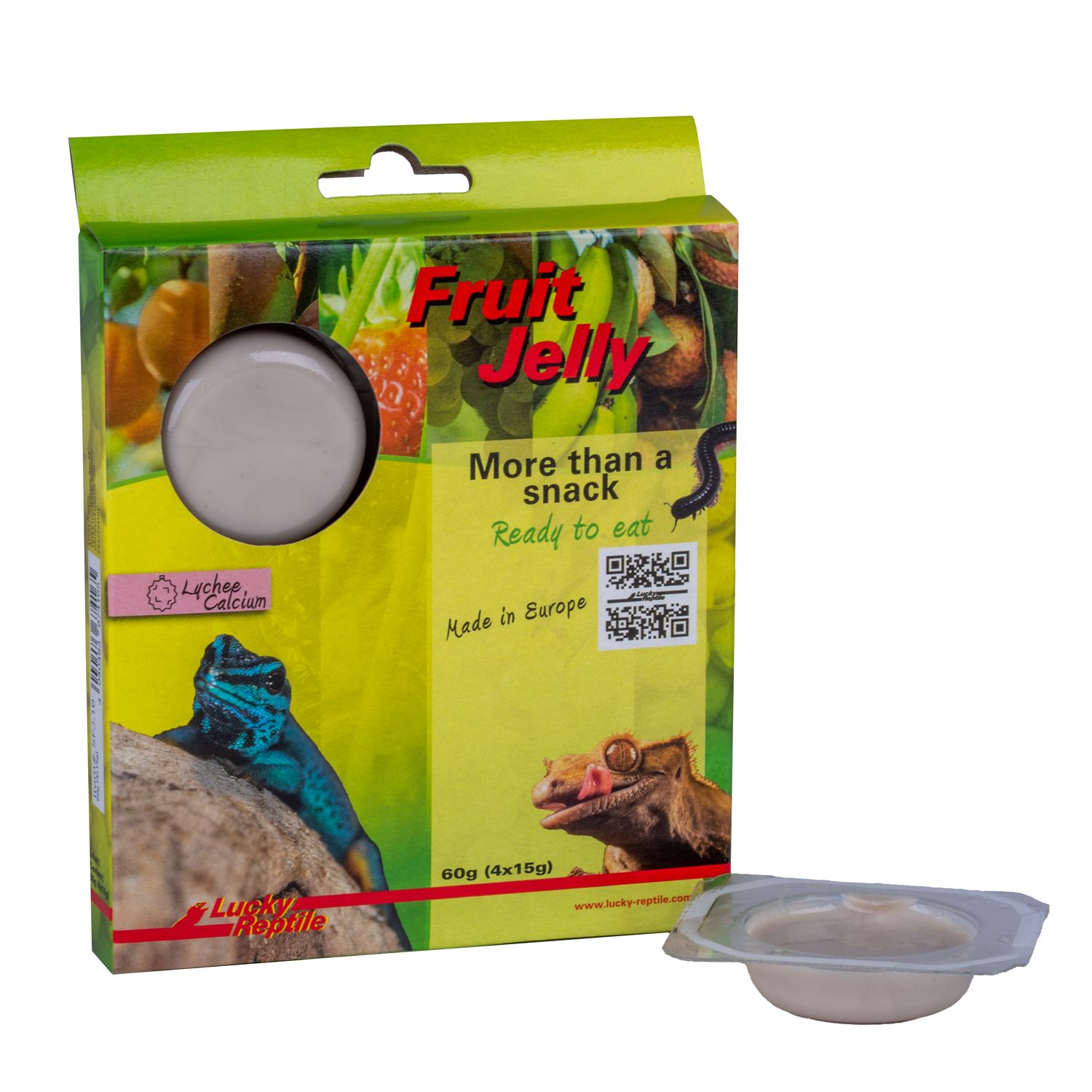 Lucky Reptile Fruit Jelly Lychee Calcium 4x 15gr