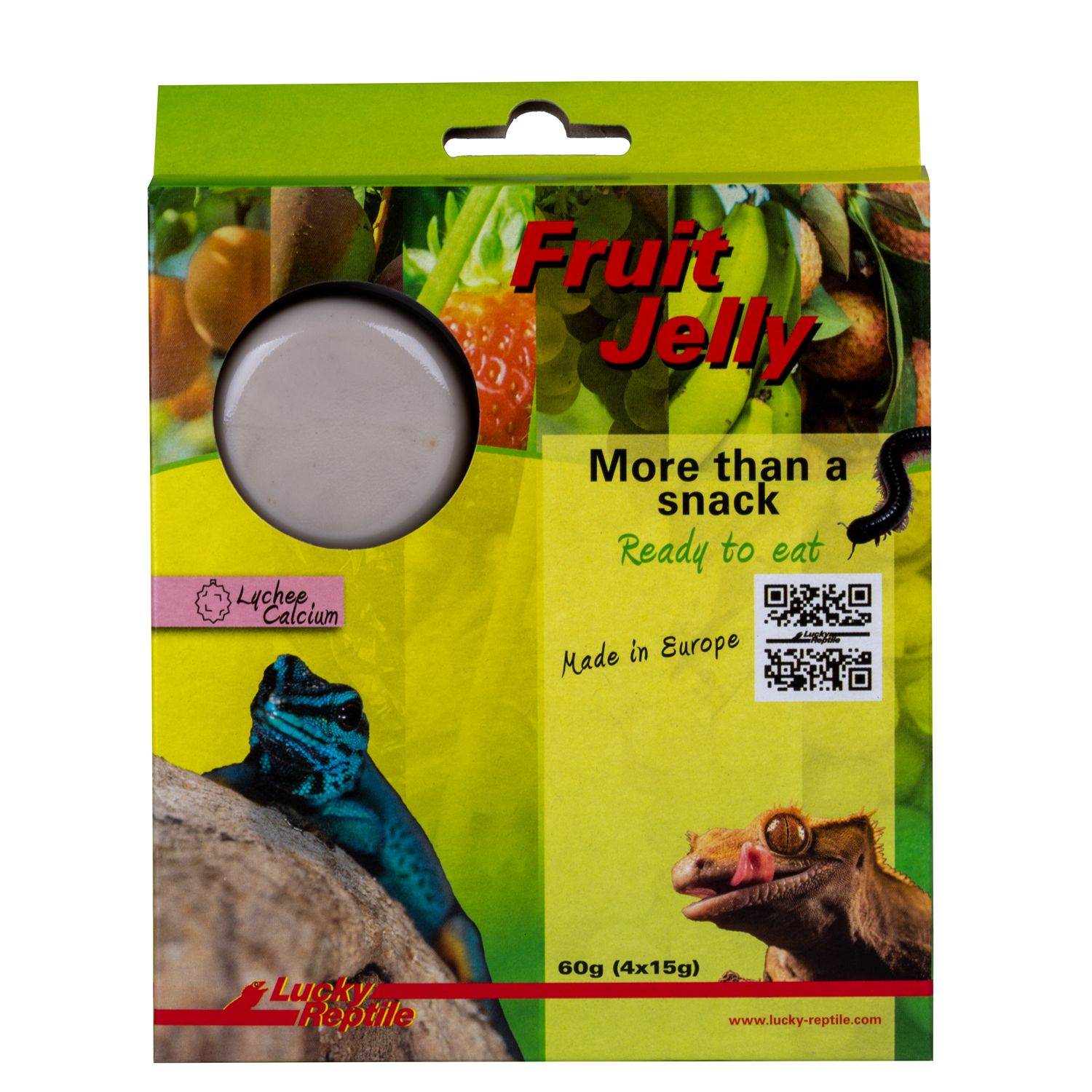 Lucky Reptile Fruit Jelly Lychee Calcium 4x 15gr - Imagen 5