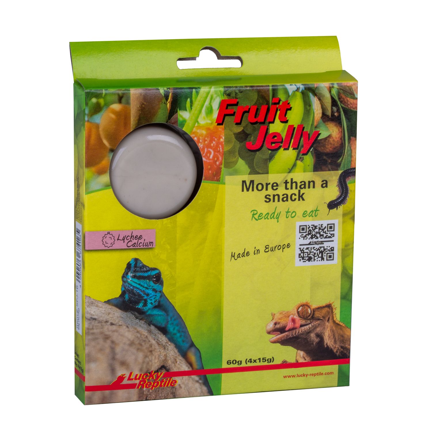 Lucky Reptile Fruit Jelly Lychee Calcium 4x 15gr - Imagen 6