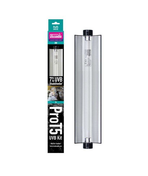 Arcadia Pro T5 UVB Kit 8W with 7% ShadeDweller tube