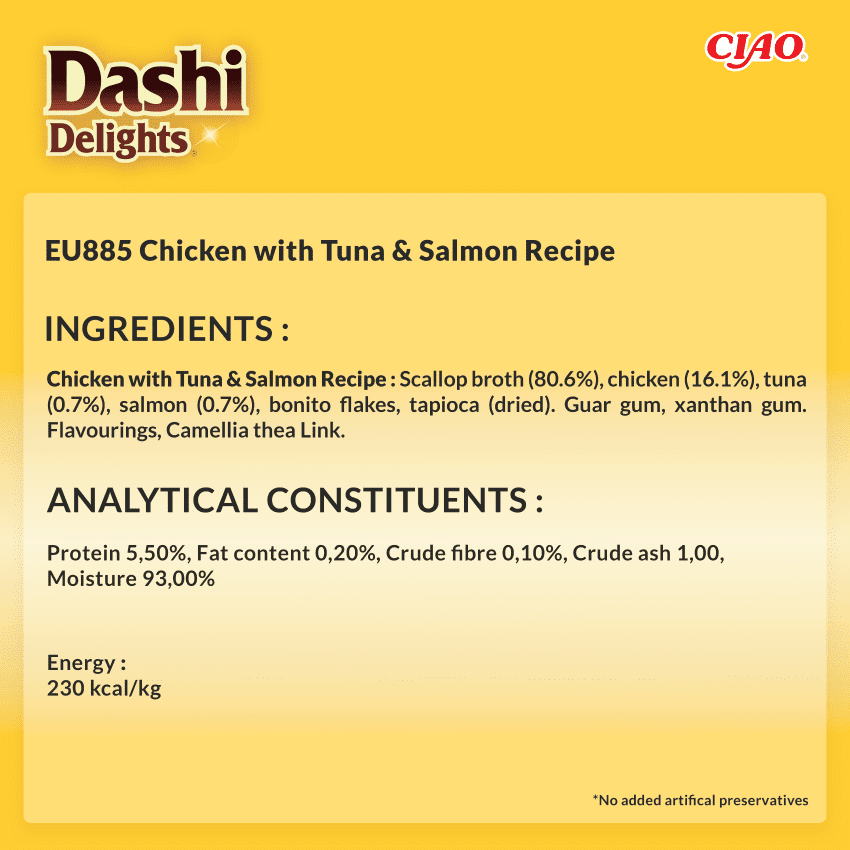 Dashi Delight Silky Broth Pollo, Atún y Salmón 40gr - Imagen 3