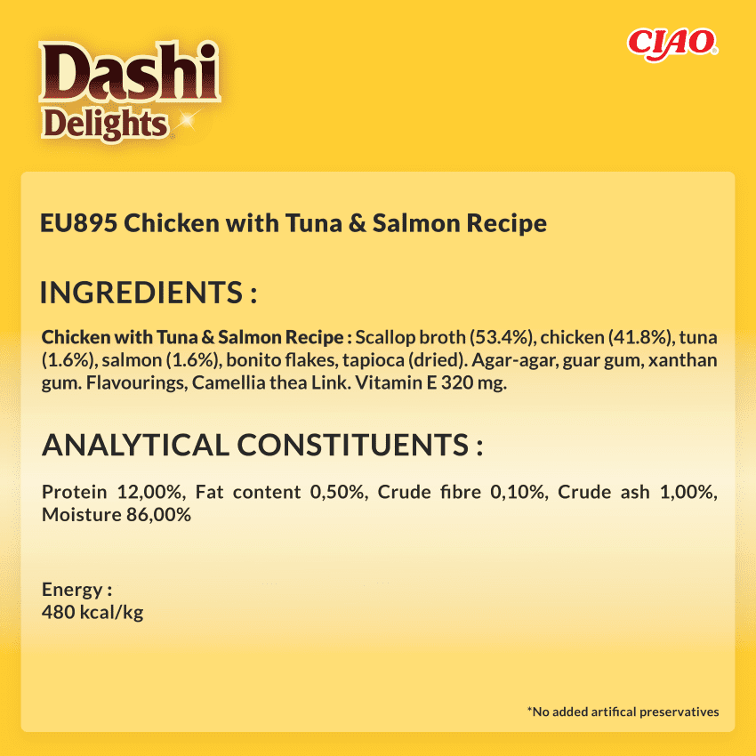 Dashi Delight Delicate Flakes Pollo, Atún y Salmón 40gr - Imagen 6