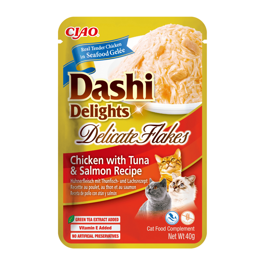 Dashi Delight Delicate Flakes Pollo, Atún y Salmón 40gr