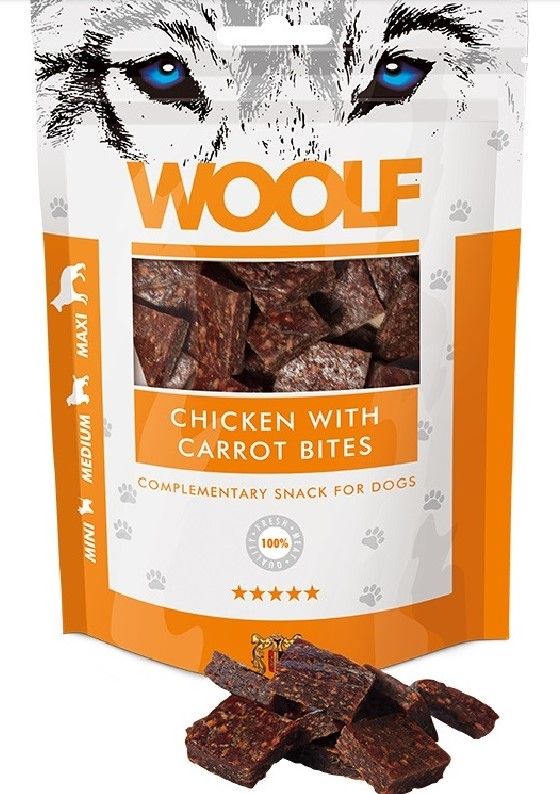 Woolf Bocaditos pollo-zanahoria 100gr