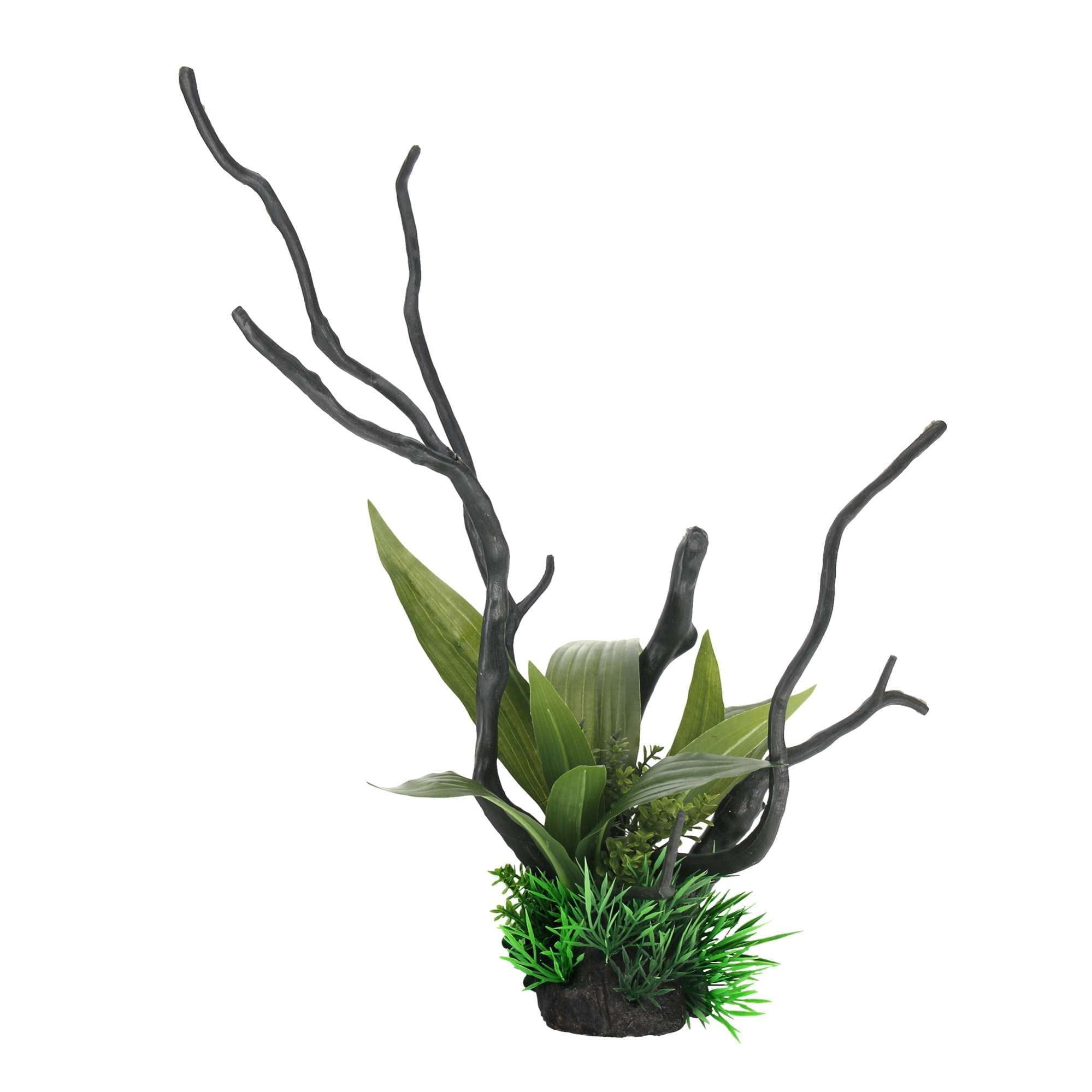 Tronco con plantas L1 35.5 cm