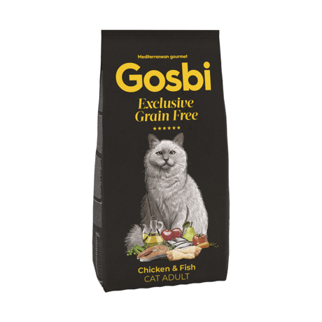 GOSBI EXCLUSIVE GRAIN FREE CAT ADULT CHICKEN & FISH 400 gr