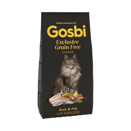 GOSBI EXCLUSIVE GRAIN FREE CAT STERILISED DUCK 2 kg