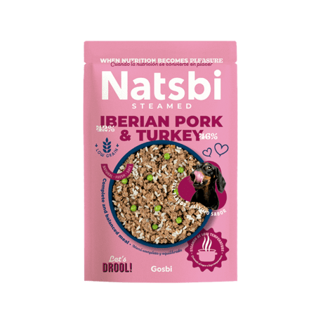 NATSBI STEAMED IBERIAN PORK & TURKEY 200 gr