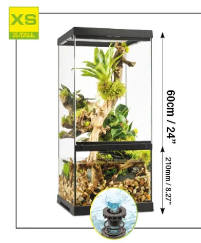 Exo Terra Terrario Cristal Paludario 30x30x60cm PT4402