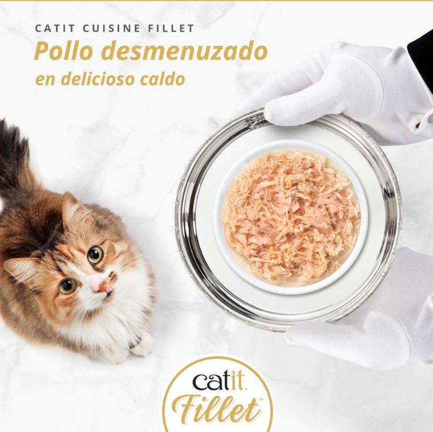Catit Pollo desmenuzado para gatos Catit Cuisine Fillet 75gr - Imagen 2