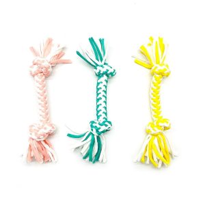 JUGUETE PERRO CUERDA 2 NUDOS 20cm S