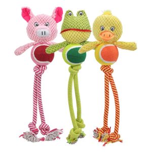 JUGUETE PERRO PELUCHE PELOTA 42x18cm