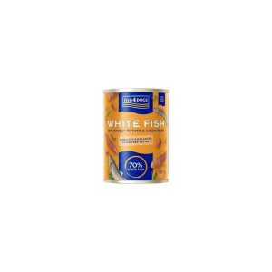 FISH4DOGS LATA PESCADO BLANCO&BONIATO 395 gr