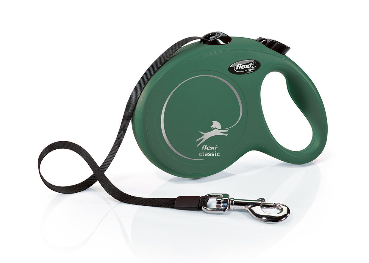 FLEXI CLASSIC, L, CINTA, 5m, HASTA 50KG, VERDE MILITAR