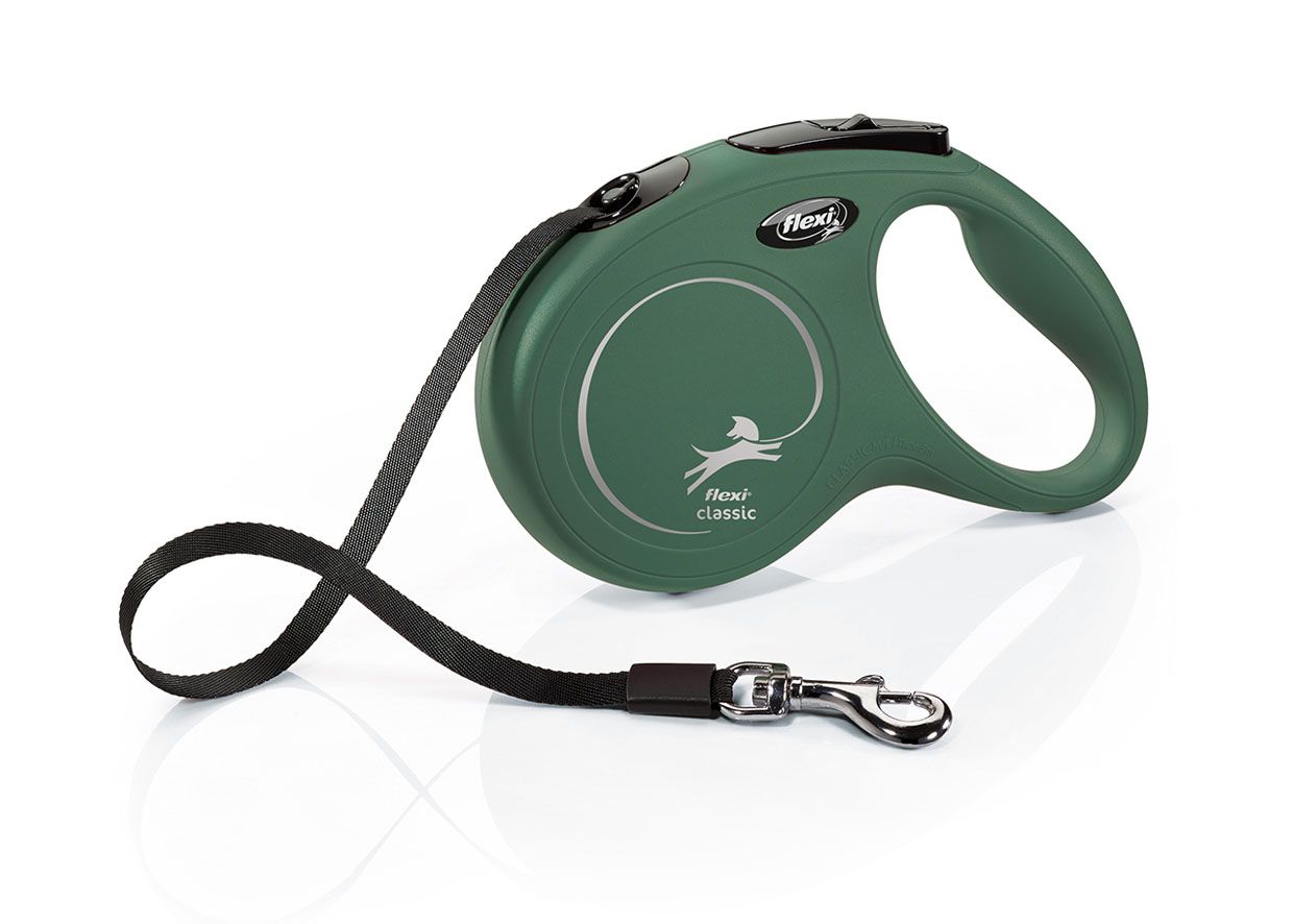FLEXI CLASSIC, M, CINTA, 5m, HASTA 25KG, VERDE MILITAR