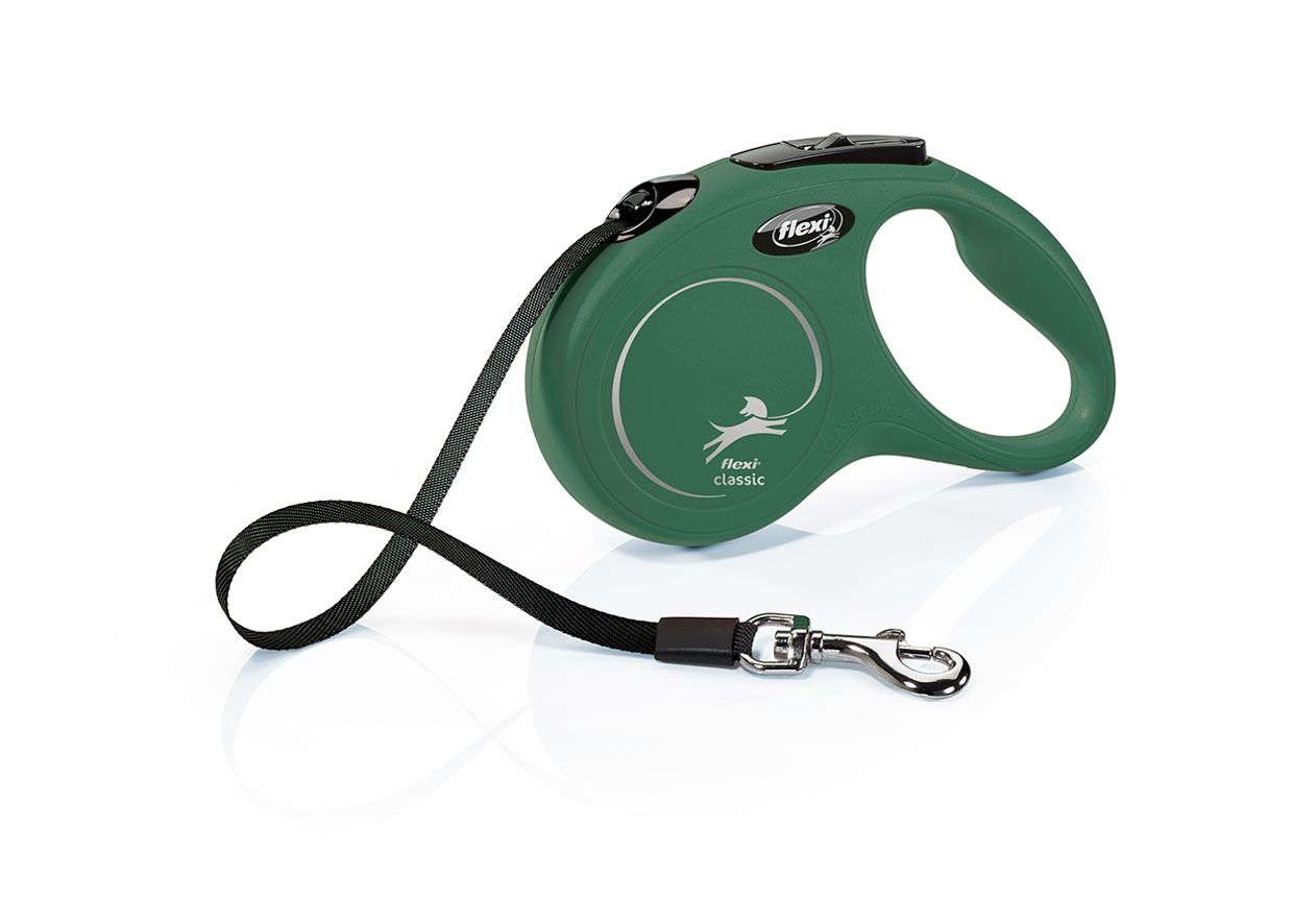 FLEXI CLASSIC, S, CINTA, 5m, HASTA 15KG, VERDE MILITAR
