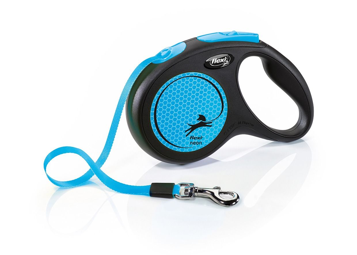 FLEXI NEON AZUL, M, CINTA, 5m, HASTA 25Kg