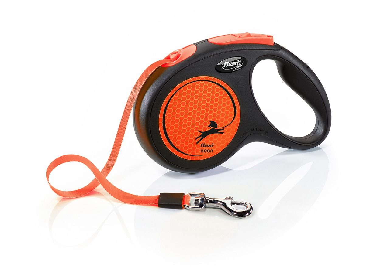 FLEXI NEON NARANJA, M, CINTA, 5m, HASTA 25kg