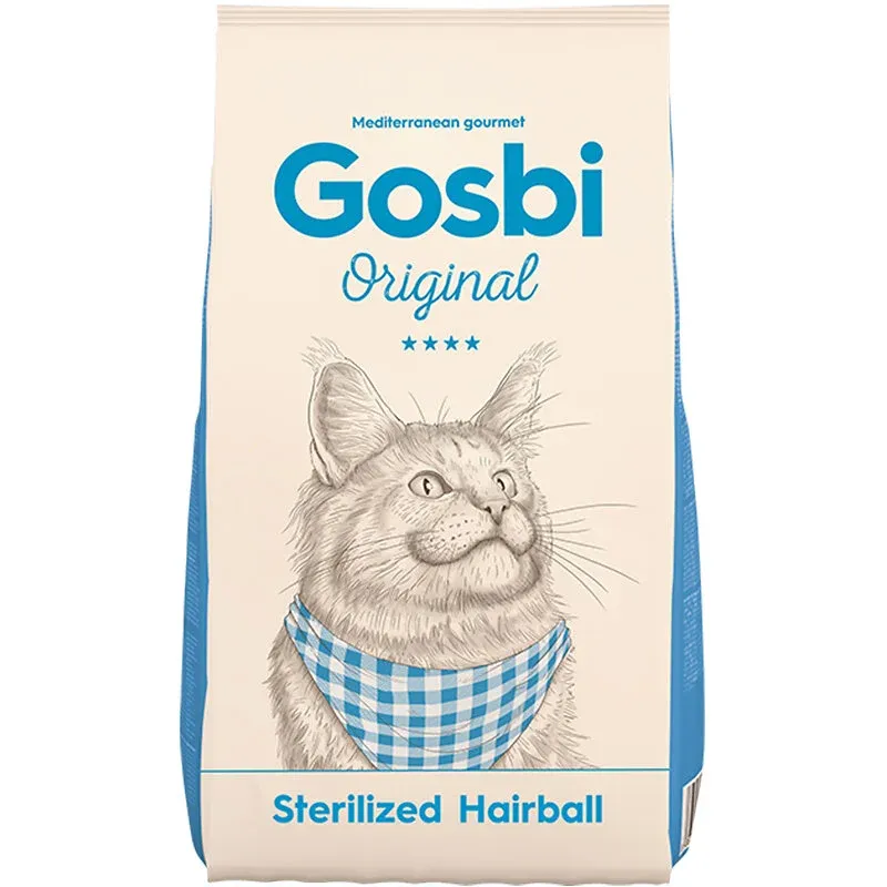 GOSBI ORIGINAL CAT STERILIZED HAIRBALL 3 Kg