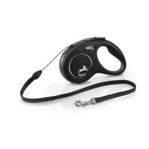 FLEXI CLASSIC S CORDON, 5m, HASTA 12Kg, NEGRO