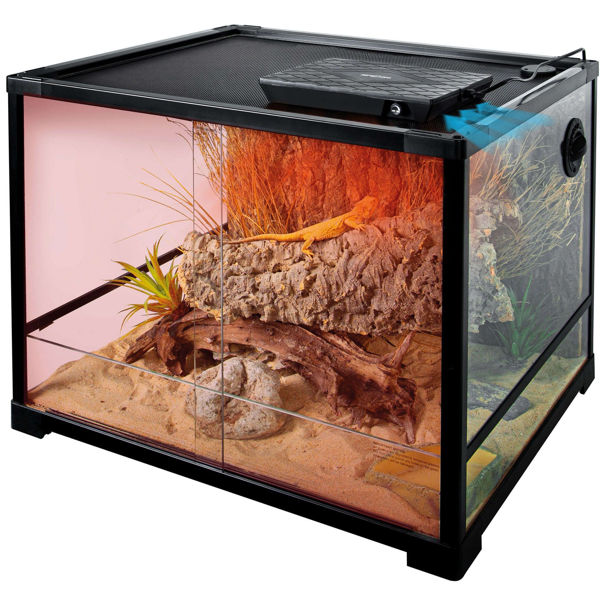 REPTIZOO Panel calefactor con ventilador 60W - Imagen 4