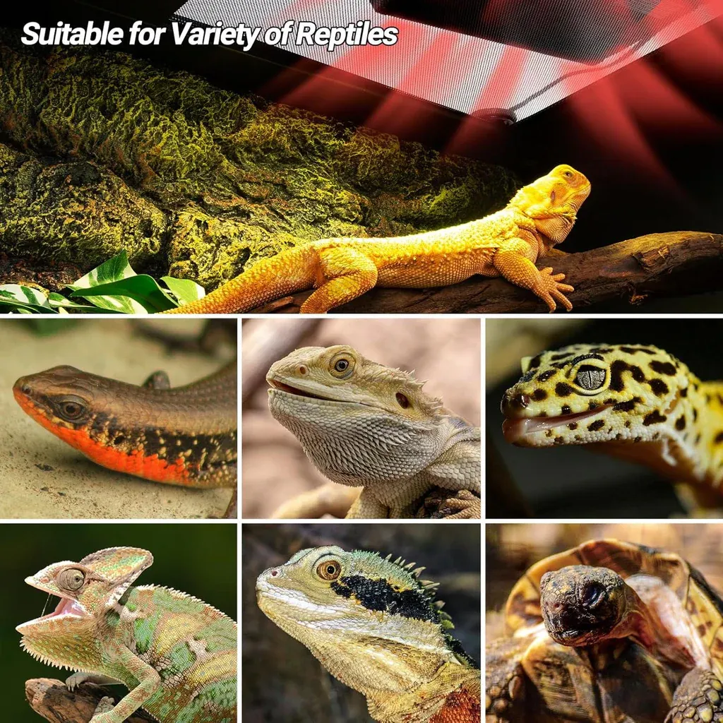 REPTIZOO Panel calefactor con ventilador 60W - Imagen 7