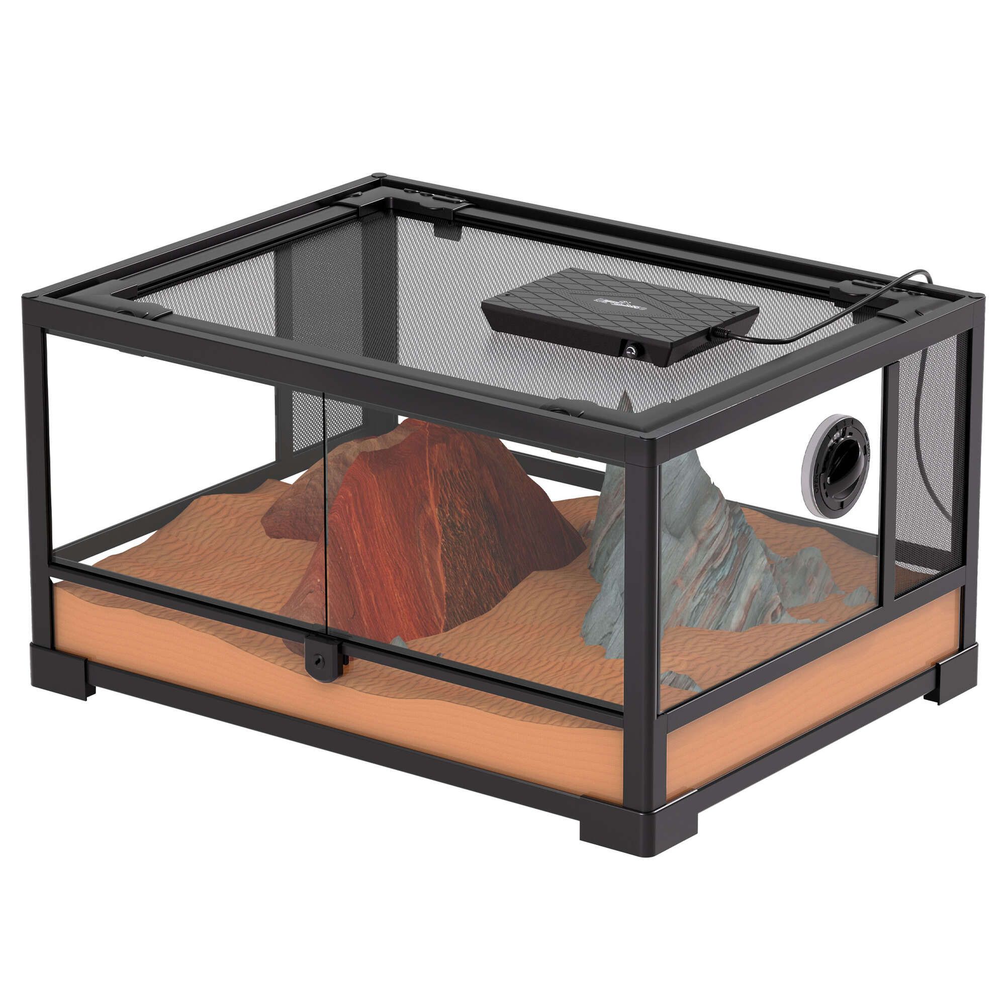 REPTIZOO Panel calefactor con ventilador 60W - Imagen 10