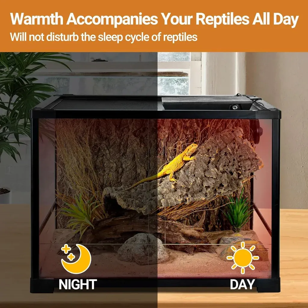 REPTIZOO Panel calefactor con ventilador 30W - Imagen 13